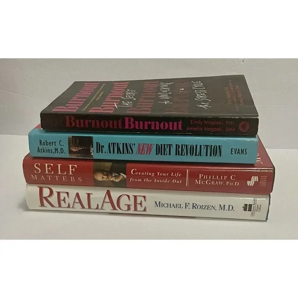Lot of 4‎ Self Help Books (3 Hardcover, 1 Paperback) See Description For Titles
